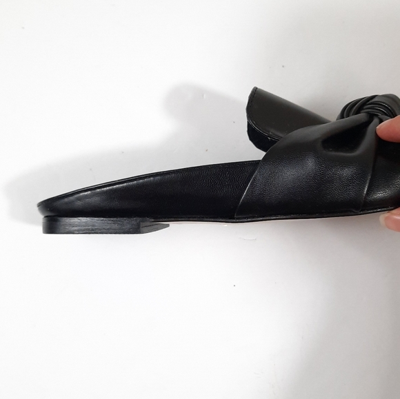 2 for $25 | Black bow slip on shoes - Picture 5 of 8